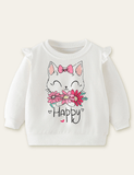 Western Style Cat Printed Sweatshirt - CCMOM
